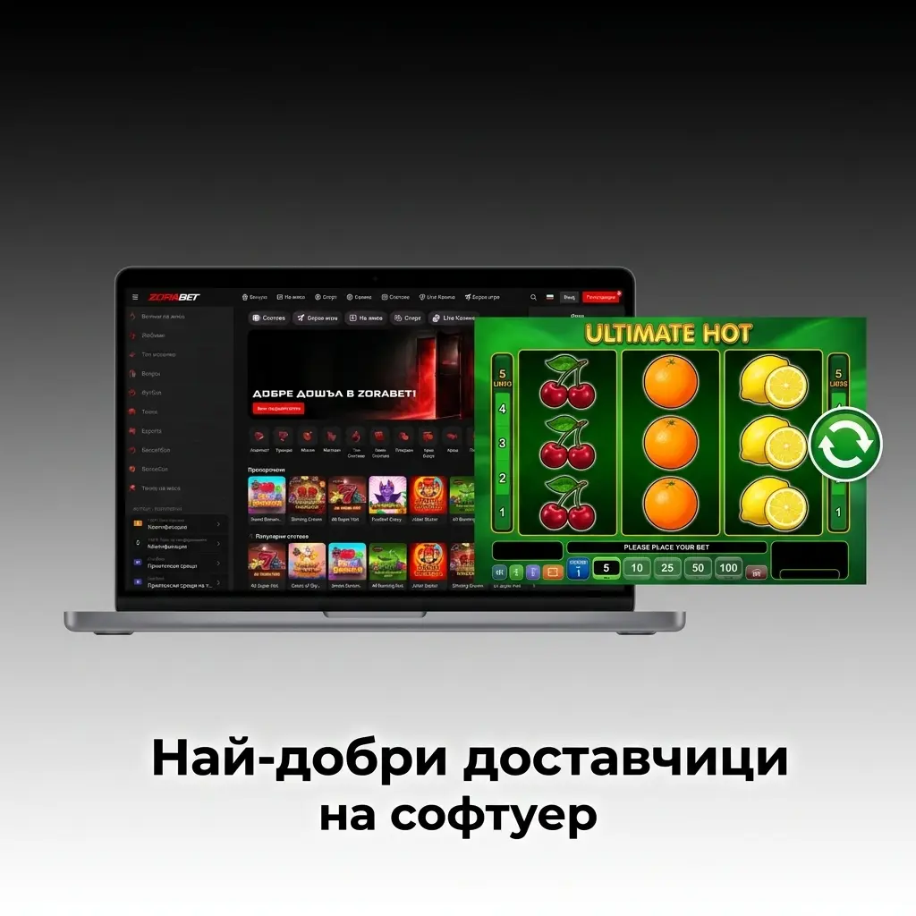 Най-добрите доставчици на софтуер в ZoraBet - Pragmatic Play, NetEnt и Spinomenal.