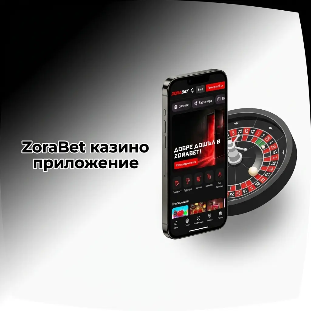 Начален екран на казино приложението ZoraBet с над 4000 слотове, игри на живо и спортни залози.