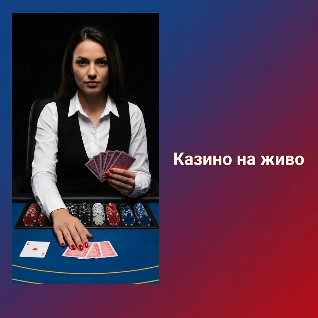 Казино на живо с истински крупиета, които водят игри на рулетка, блекджек и покер в автентична атмосфера.