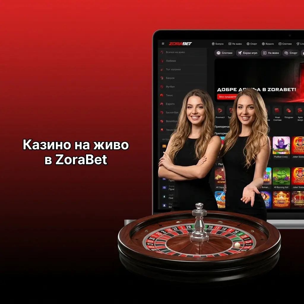 Избор на игра в секцията за казино на живо в ZoraBet с професионални крупиета.