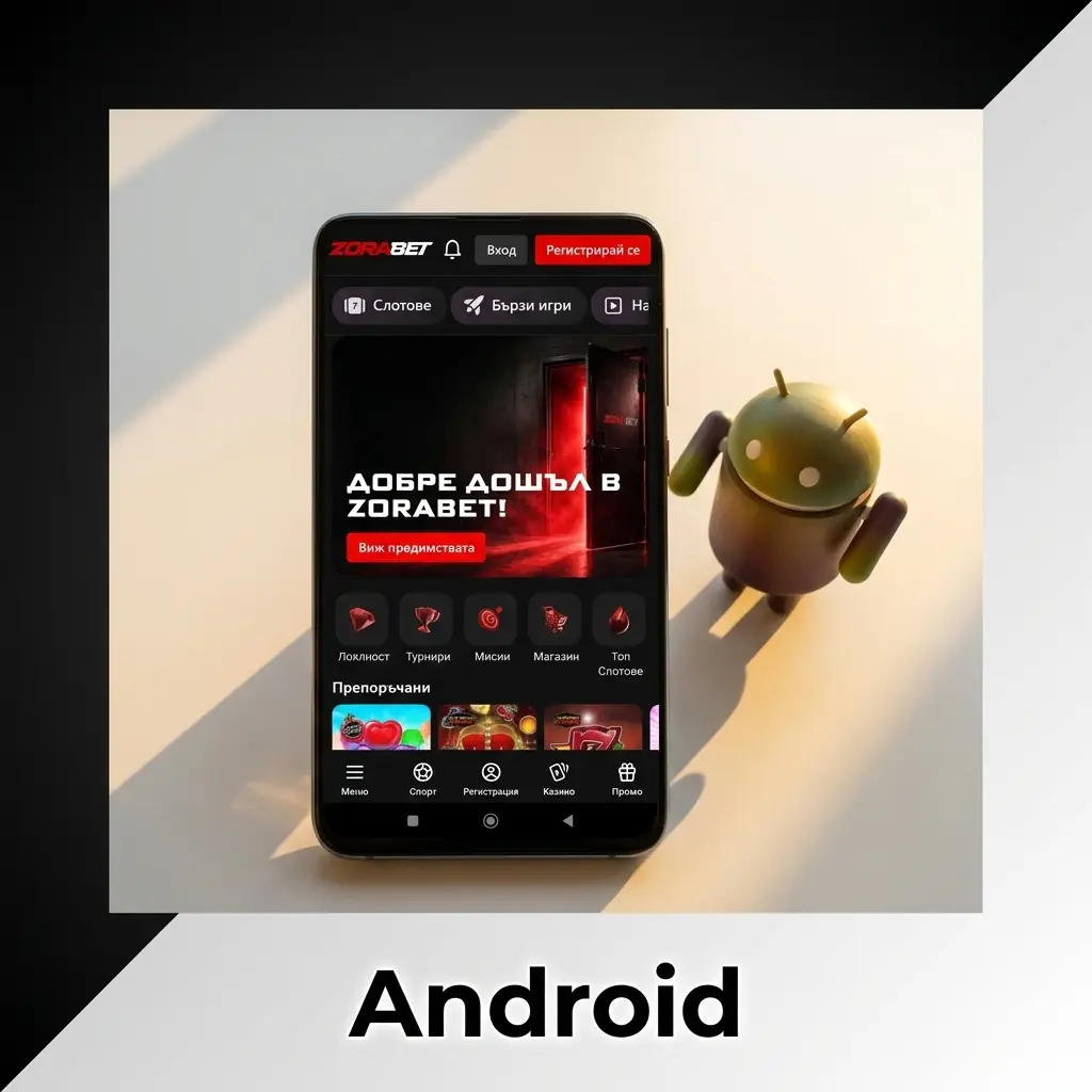Изтегляне на APK файл за официалното Android приложение на ZoraBet.