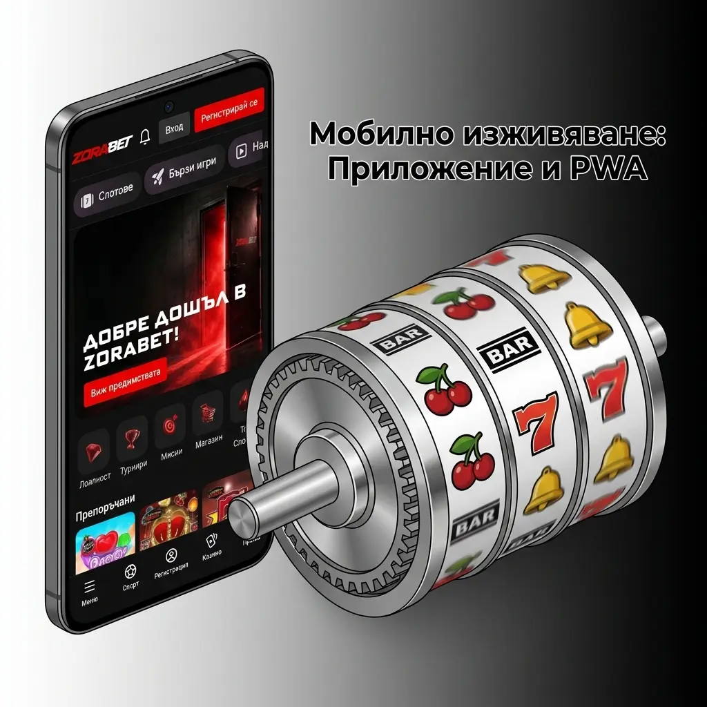 Мобилно PWA приложение на онлайн казино ZoraBet за бърза и стабилна игра от смартфон